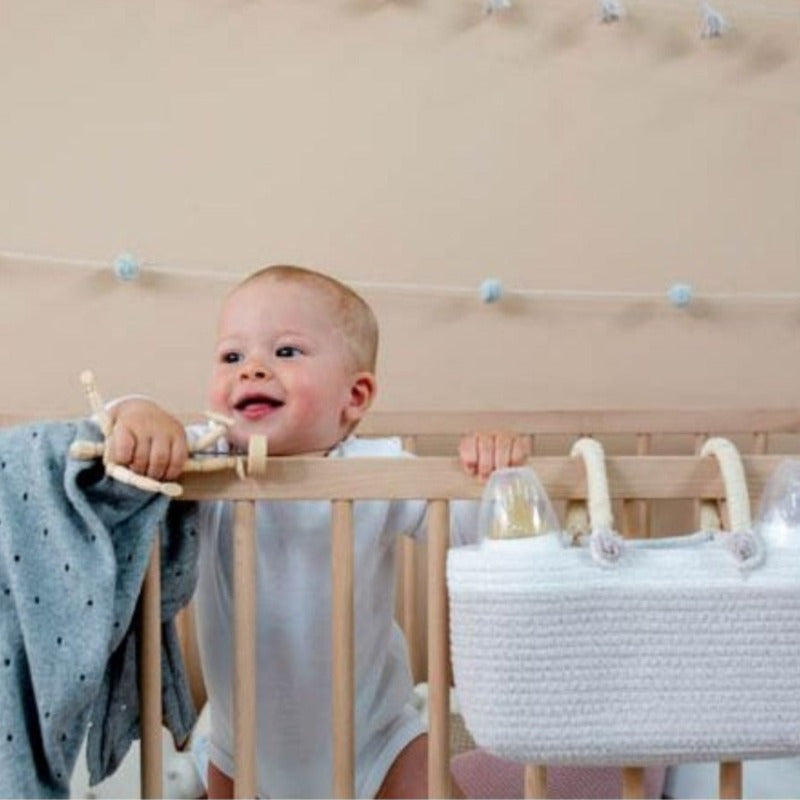 Basket Maria - Natural And White