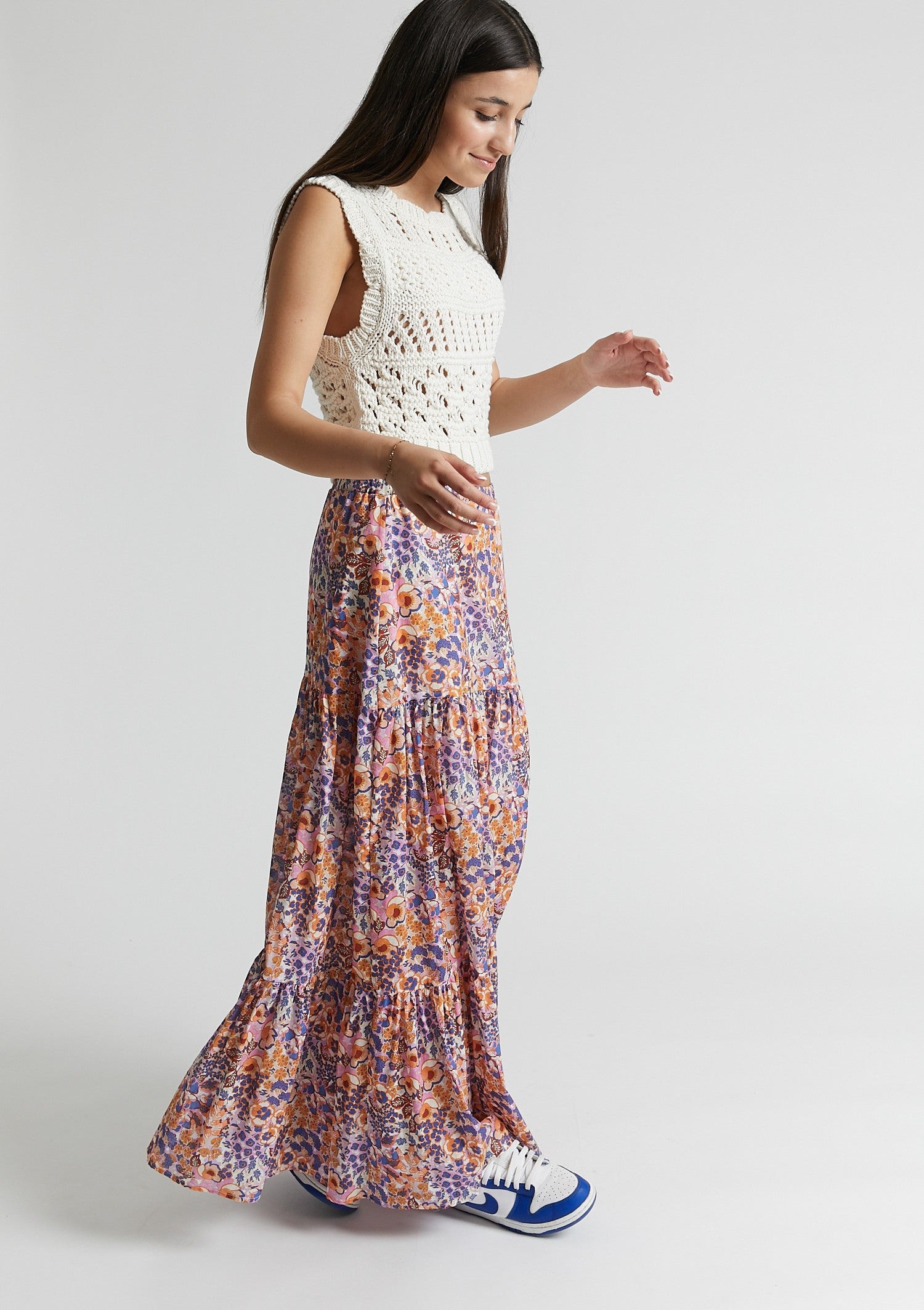 Indee Parigi Floral Skirt - Candy Pink