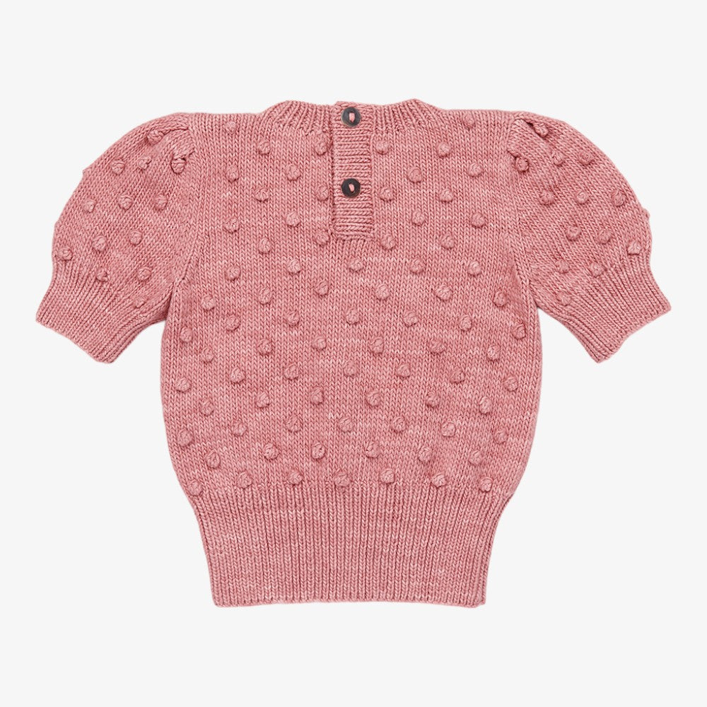 Misha & Puff Ellie Popcorn Sweater - Rose Blush