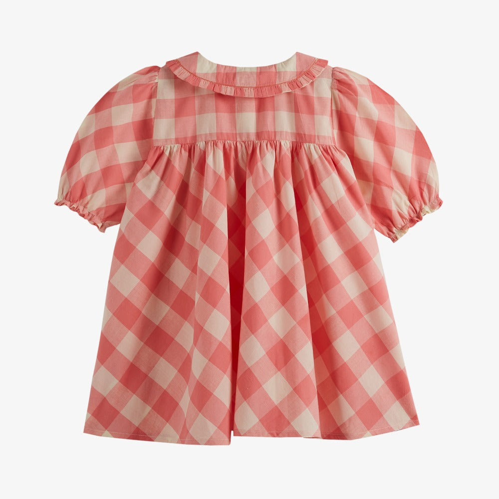 Emile Et Ida Plaid Dress - Pink