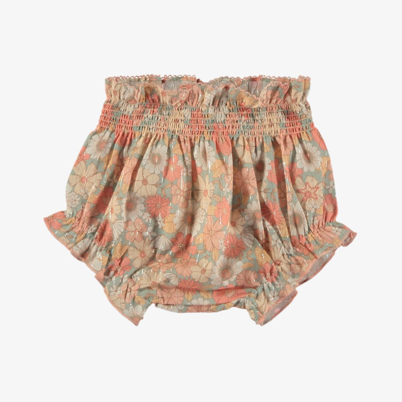 Tocoto Vintage Floral Blouse And Bloomer - Pink