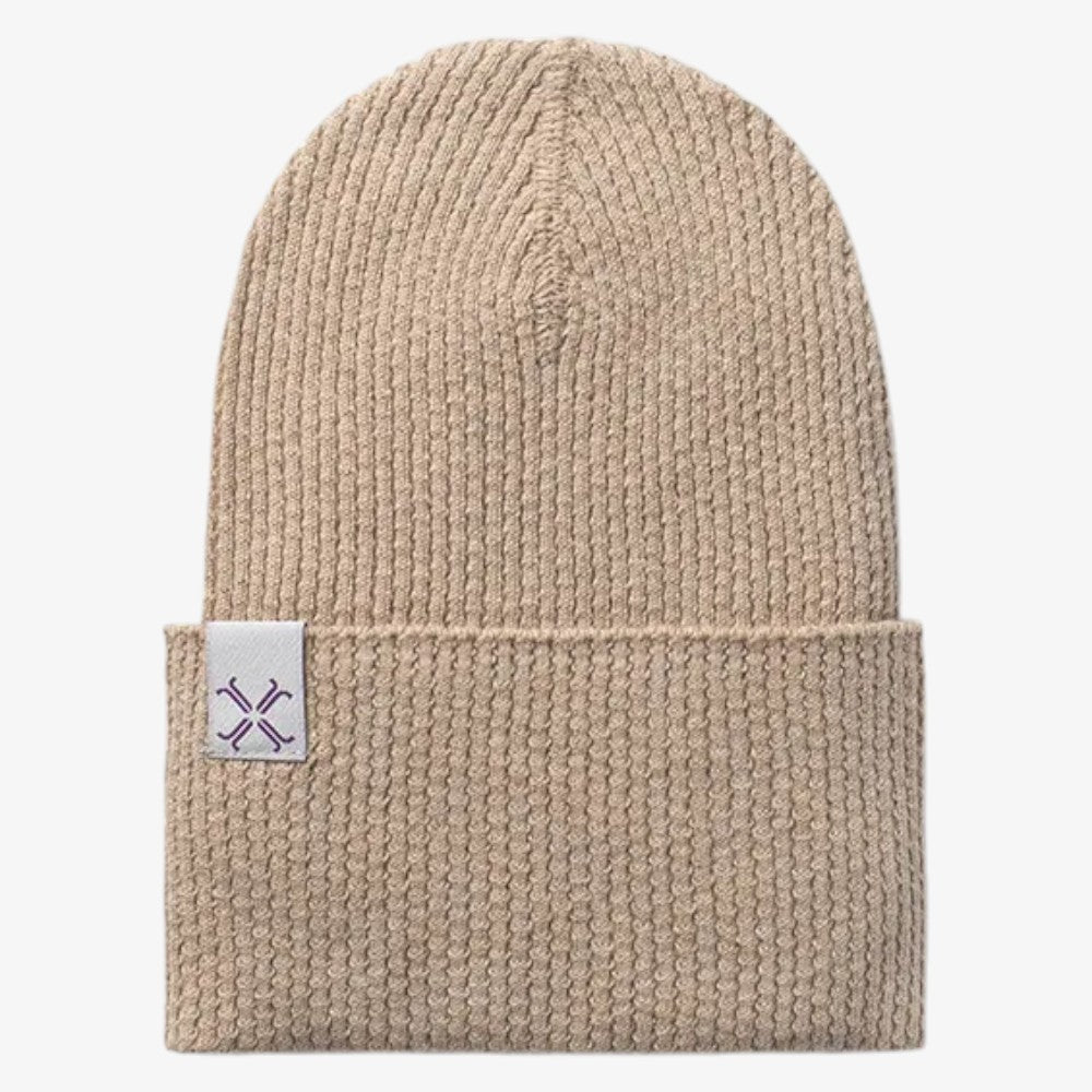 Pebble Cuffed Beanie - Taupe