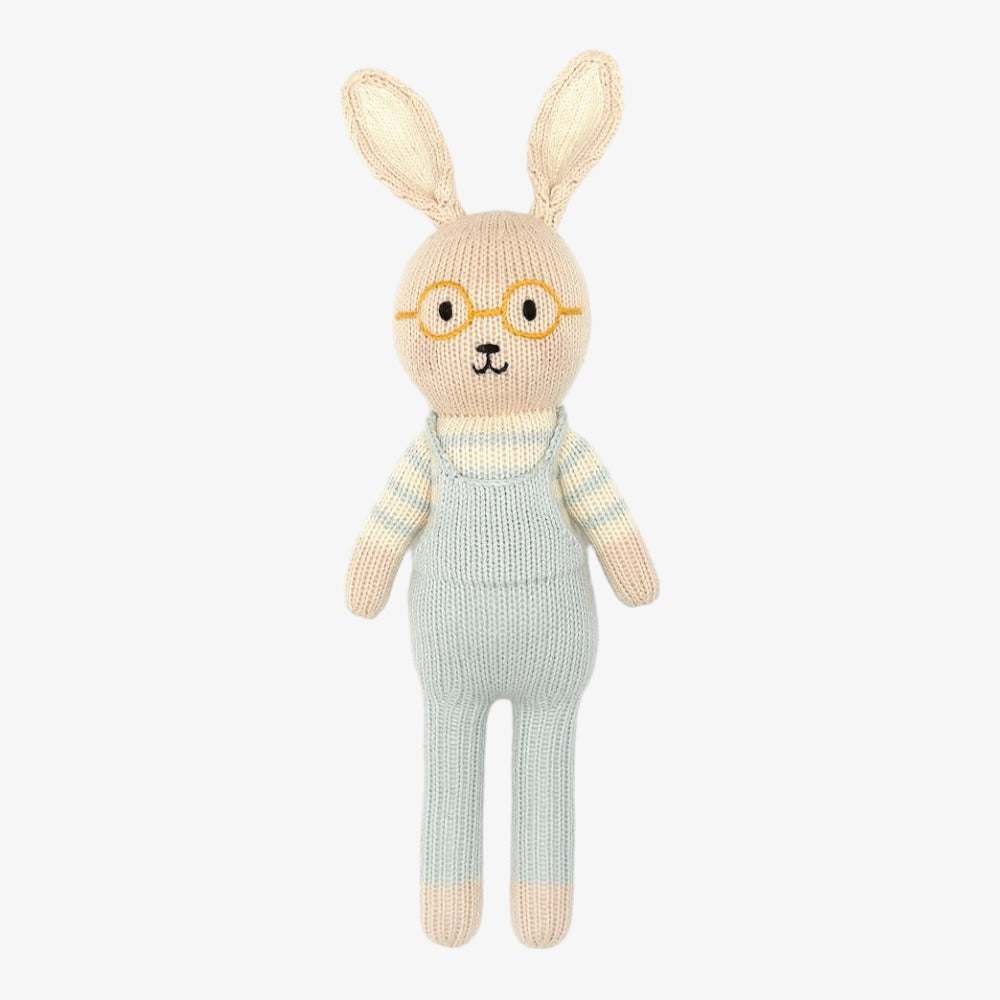 Soft Bunny Doll - Natural/lt Blue