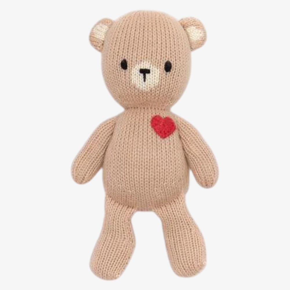 Bear With Heart - Beige Red