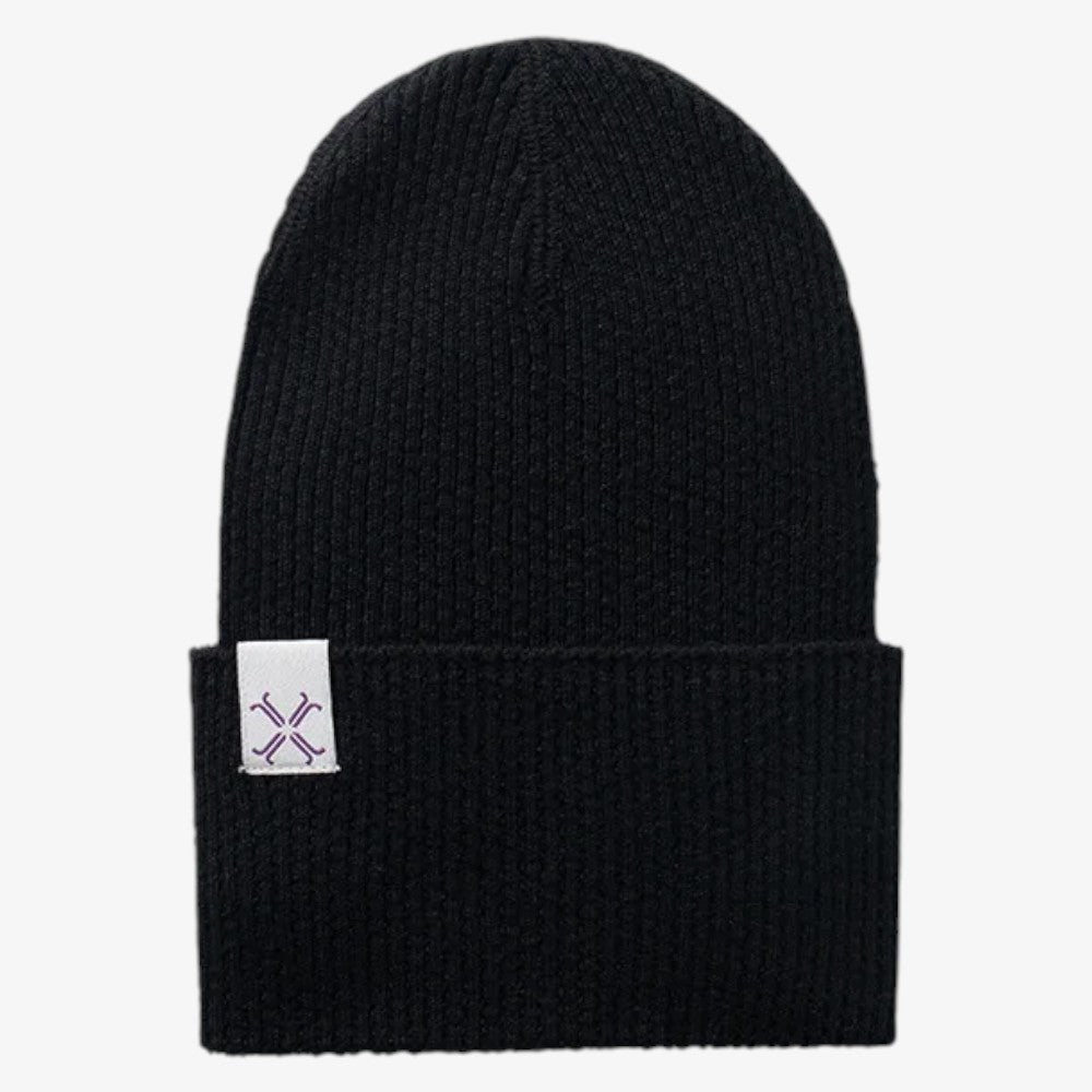 Pebble Cuffed Beanie - Black