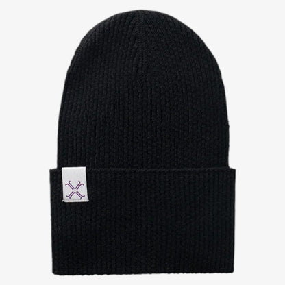 Pebble Cuffed Beanie - Black