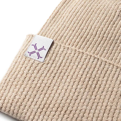 Pebble Cuffed Beanie - Taupe