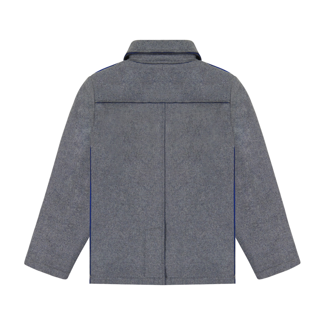 Wool Jacket - Gray/cobalt