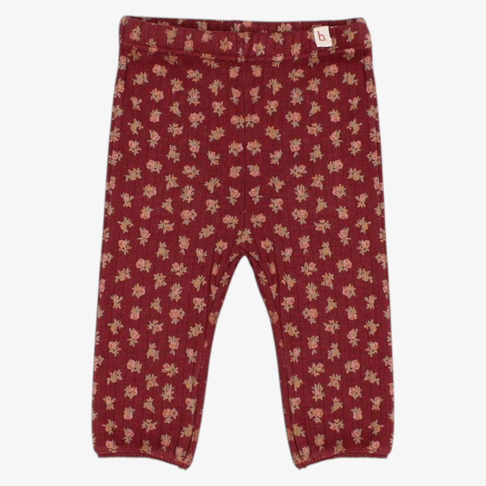 Cottage Rib T-Shirt And Leggings - Pomegranate