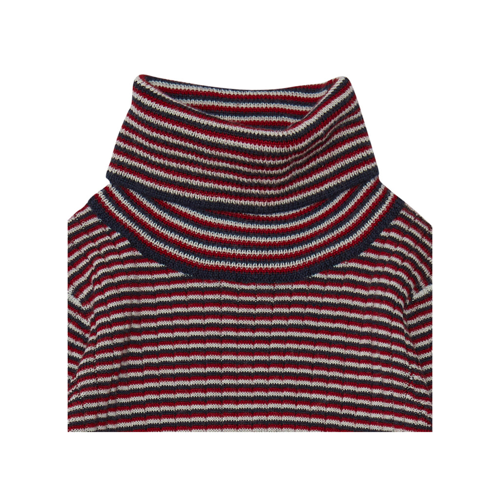 Fub Rollneck Sweater - Ecru/dark Navy/brigh