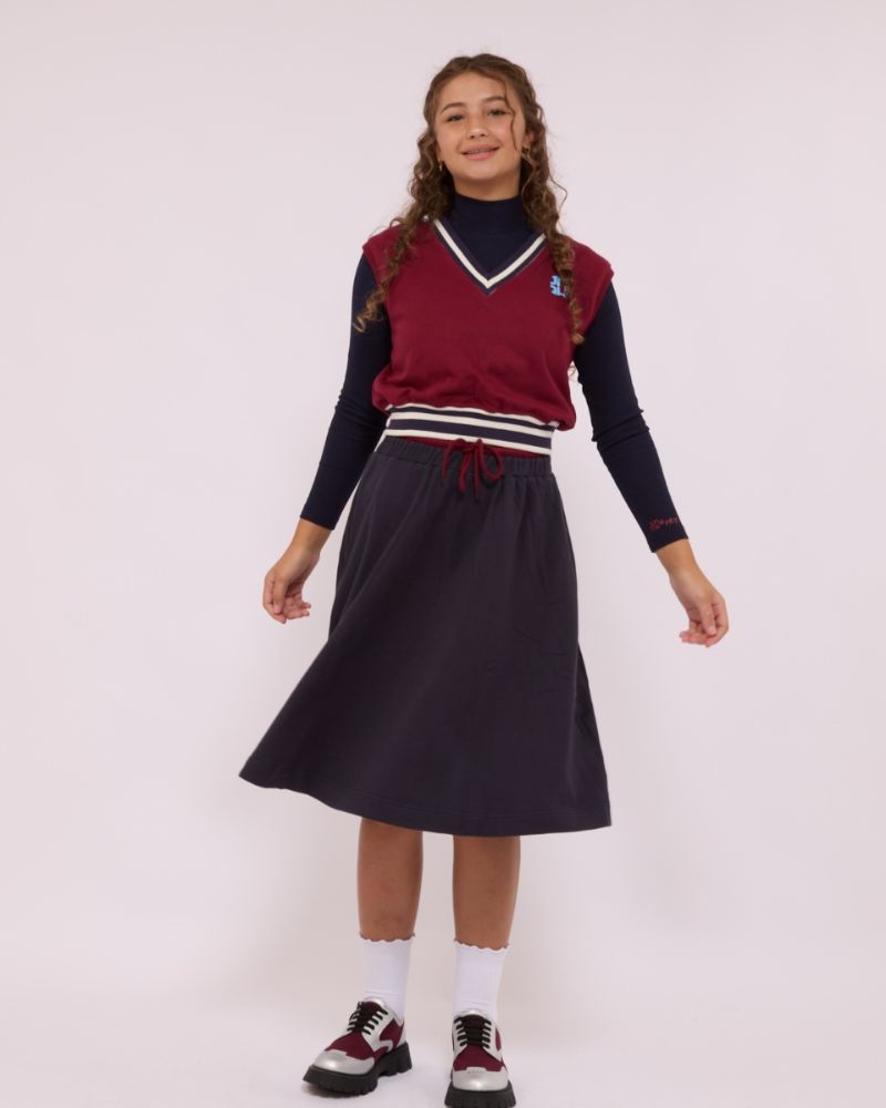 Signature Sweat Skirt - Navy