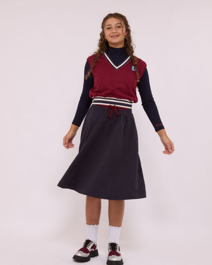 Signature Sweat Skirt - Navy