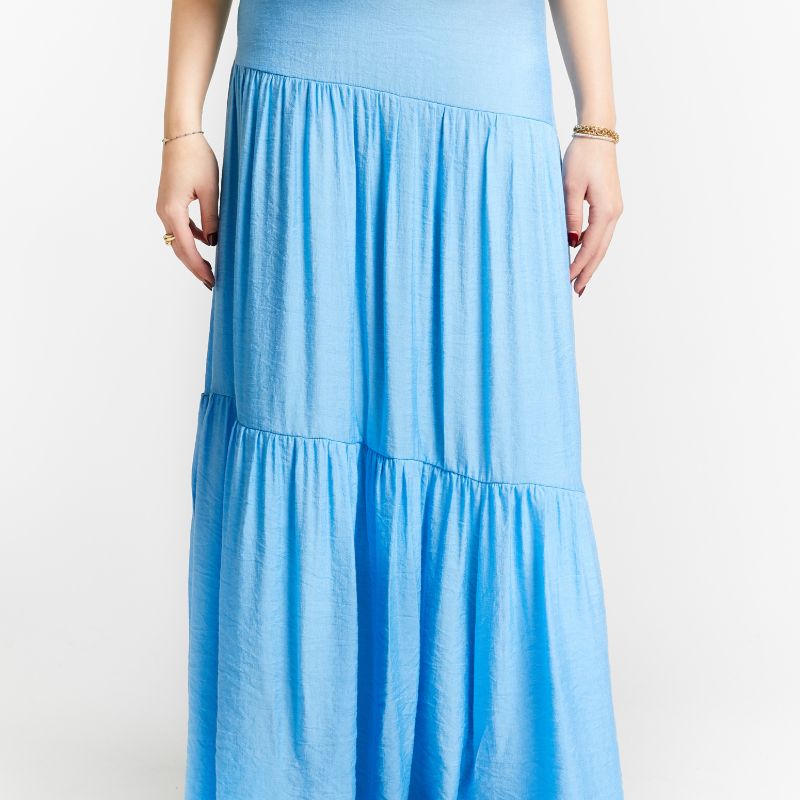 Shaker Skirt - Ionic Blue