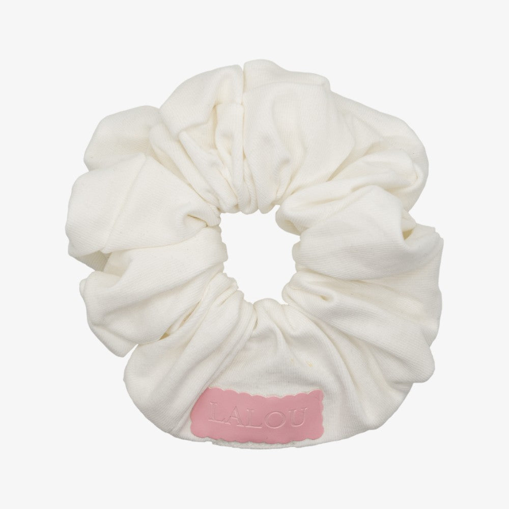 Lalou Scallop Scrunchie - Light Pink