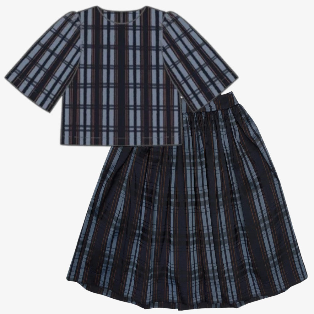 Juliet Blouse+Skirt - Dark Blue