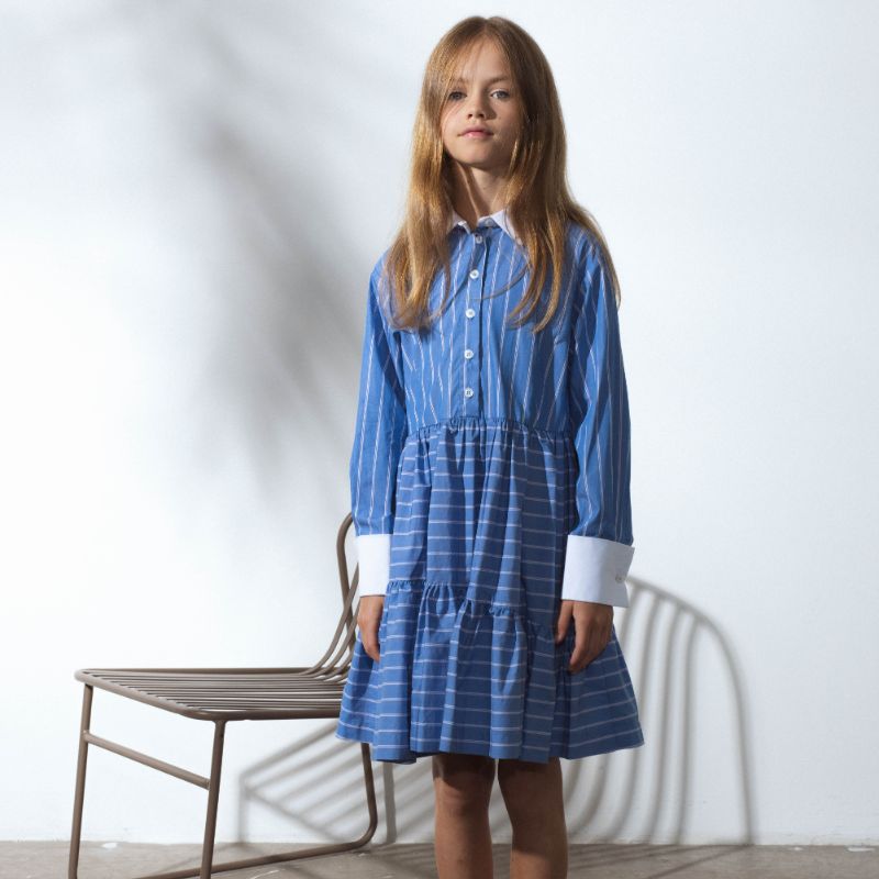 Diablo Dress - Blue Stripes