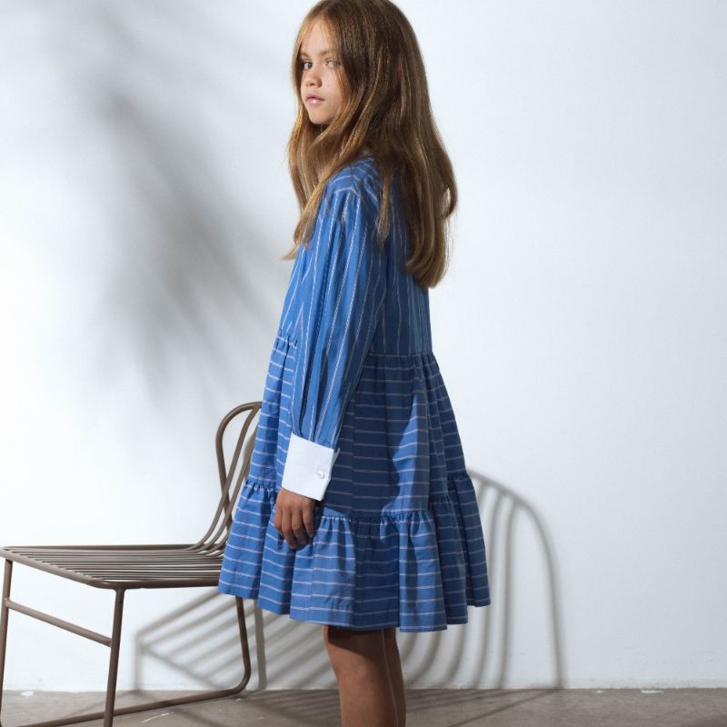 Diablo Dress - Blue Stripes