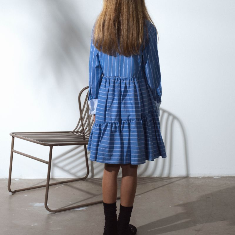 Diablo Dress - Blue Stripes