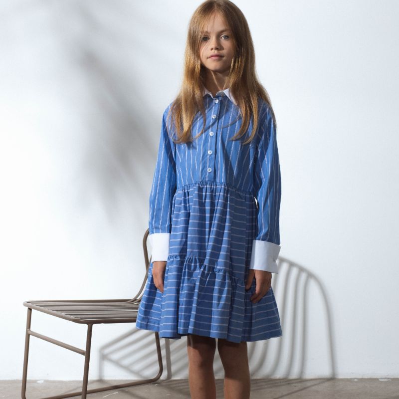 Diablo Dress - Blue Stripes