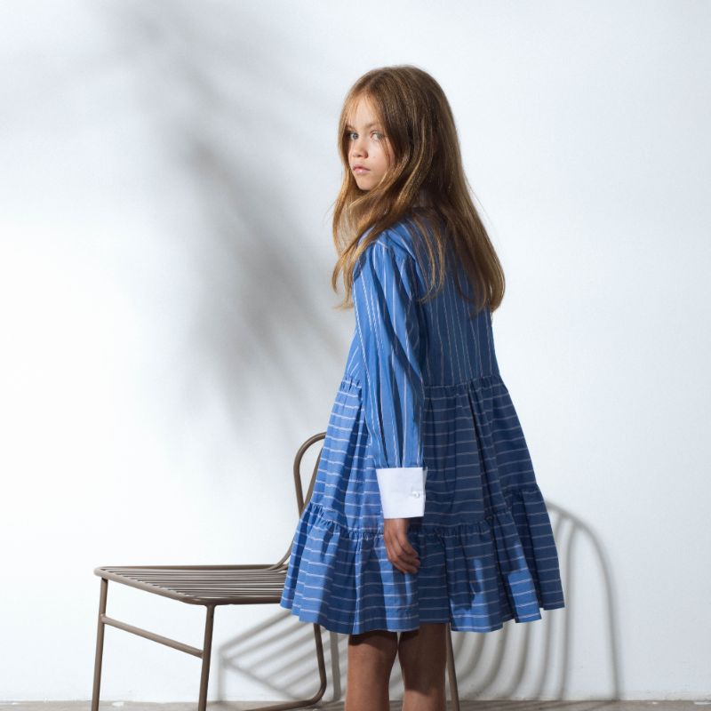 Diablo Dress - Blue Stripes