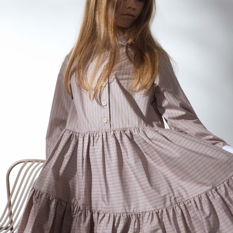 Diablo Dress - Sand Stripes