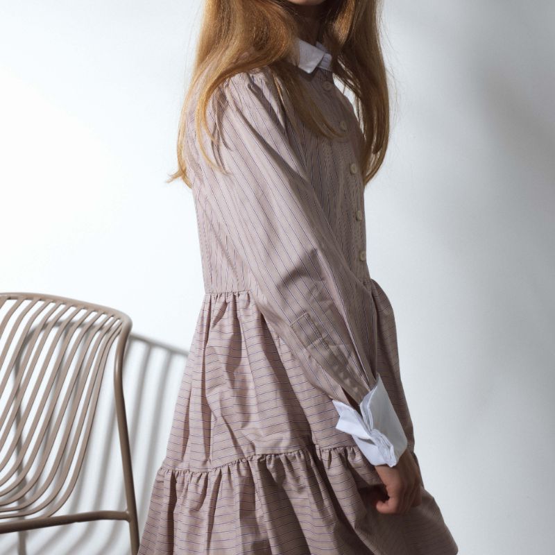 Diablo Dress - Sand Stripes