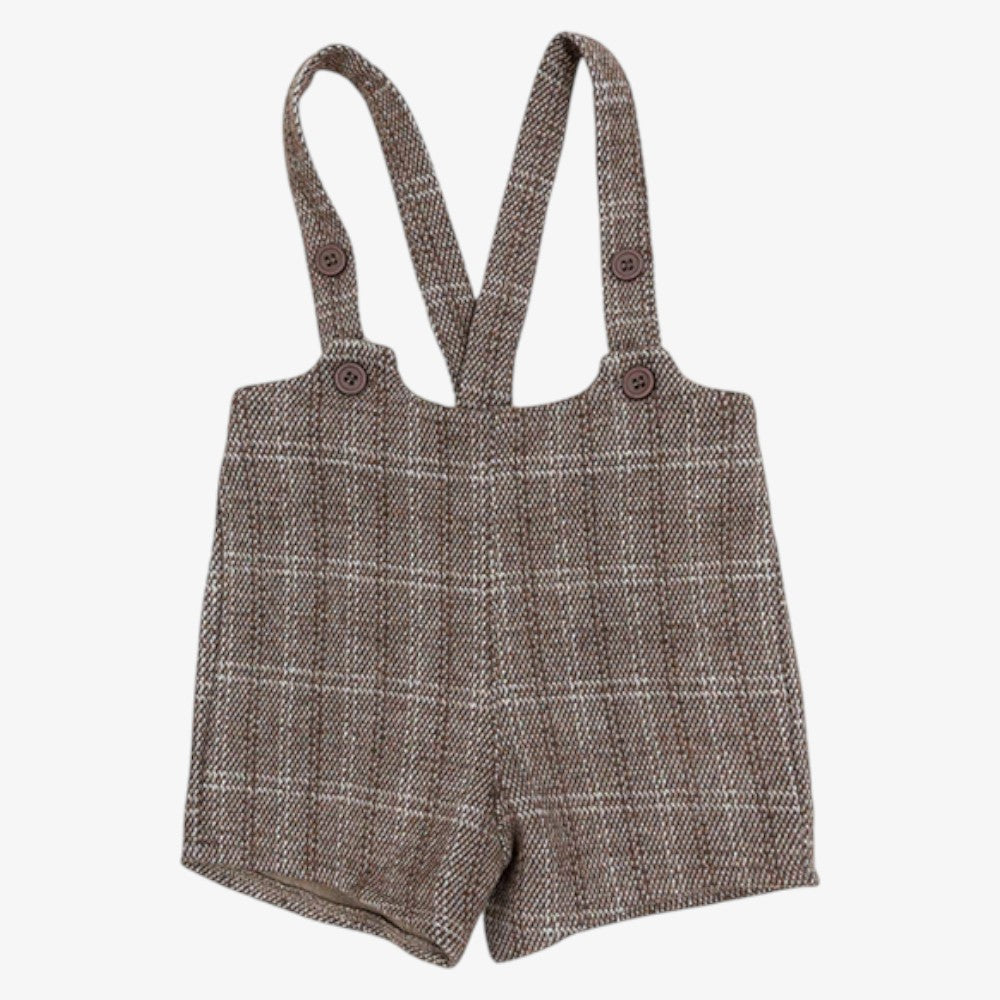 Glen Shortalls - Mocha Plaid