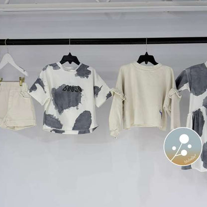 Cloud Tee - Ecru &amp; Grey