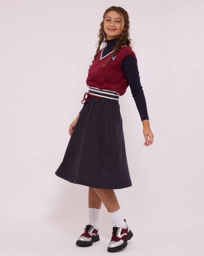 Signature Sweat Skirt - Navy