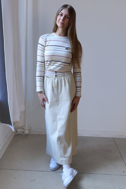 Multi Stripe T-Shirt - Milk