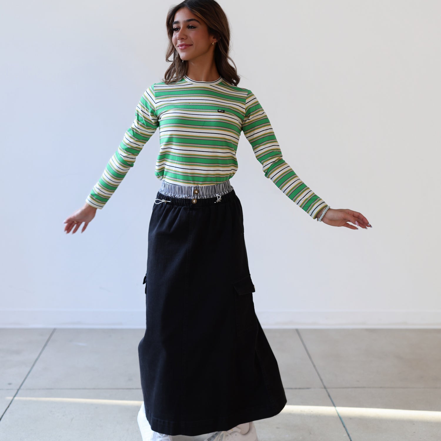 Multi Stripe T-Shirt - Green