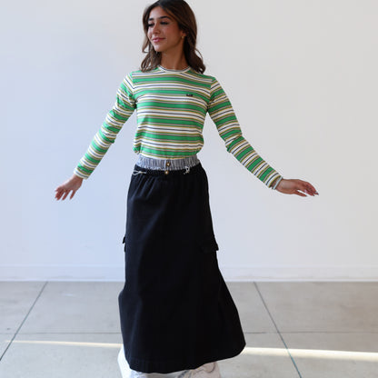Multi Stripe T-Shirt - Green