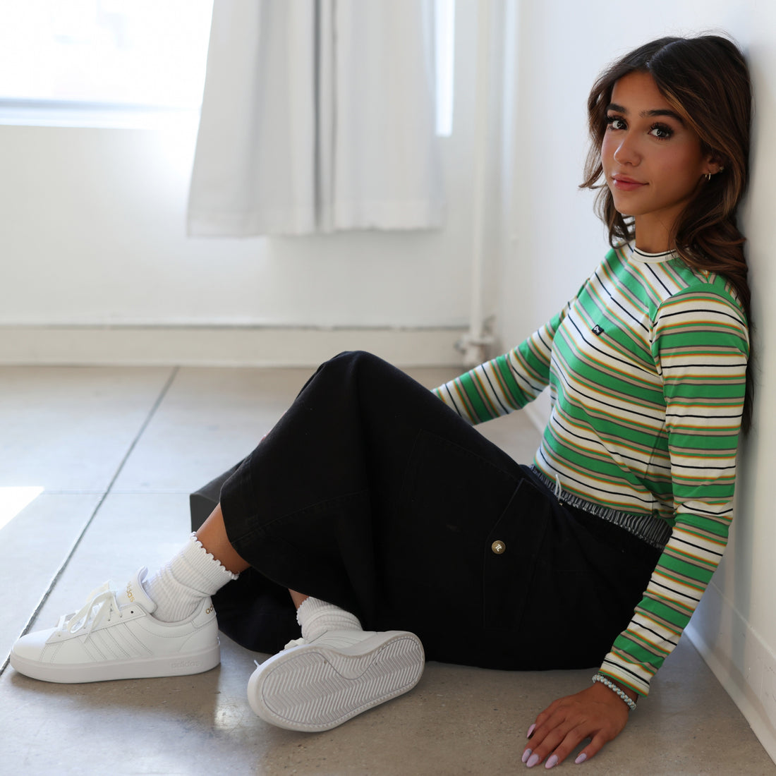 Multi Stripe T-Shirt - Green