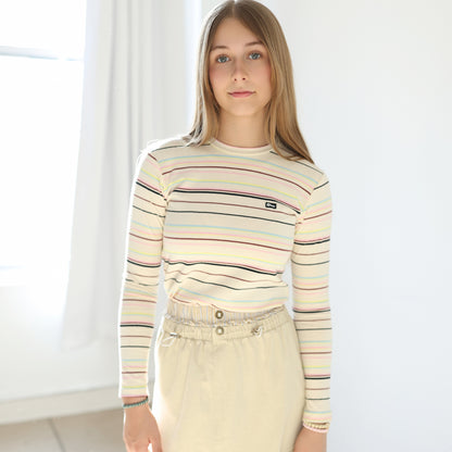 Multi Stripe T-Shirt - Milk