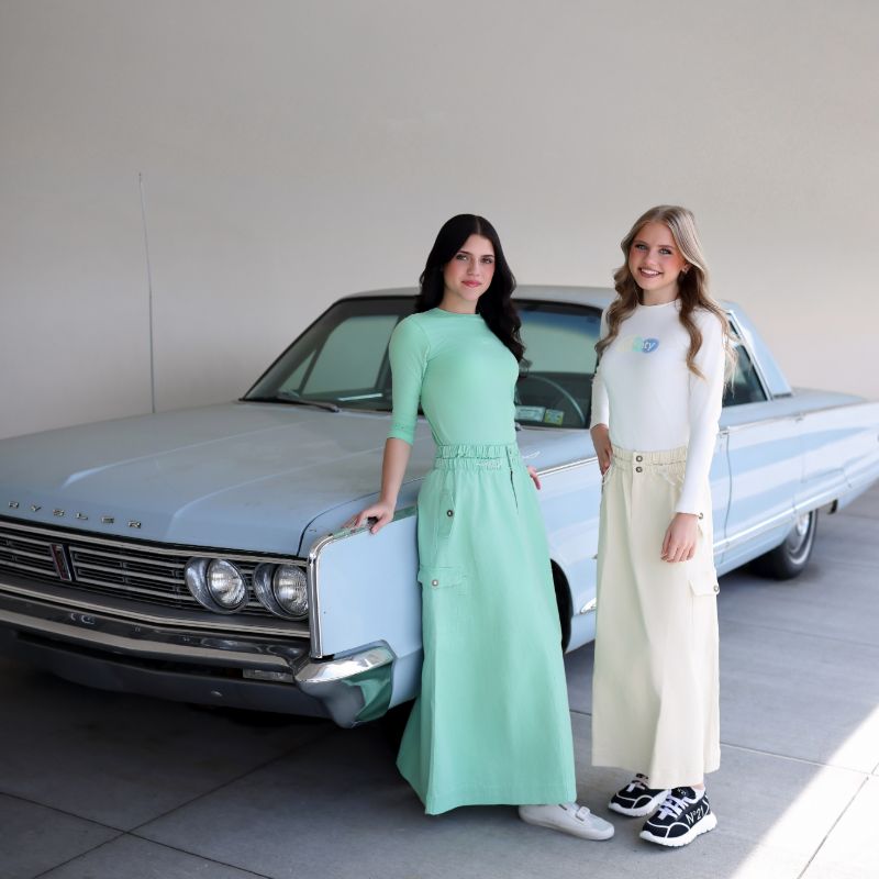 Pocket Skirt - Mint Green