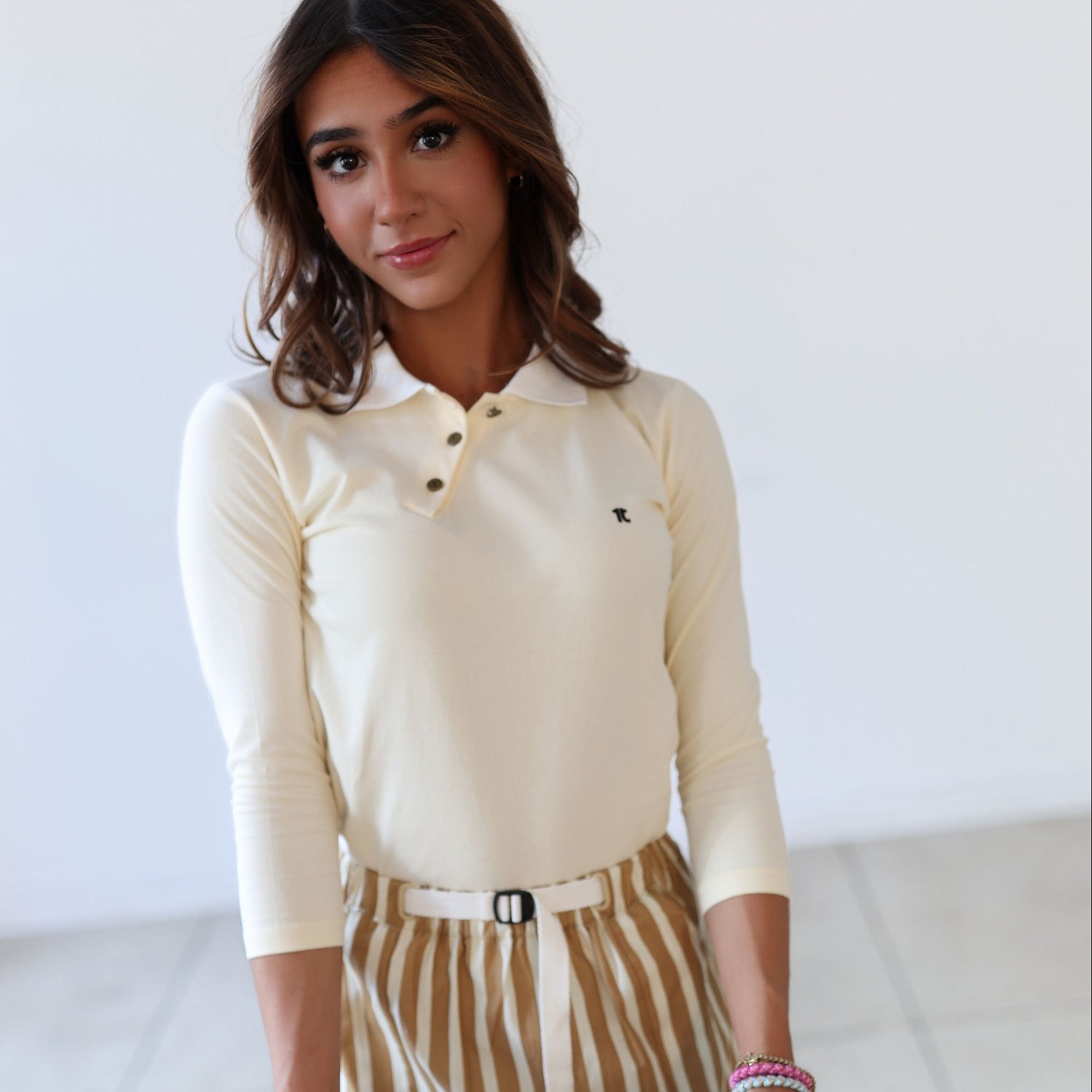 Side Snap Polo - Lemon