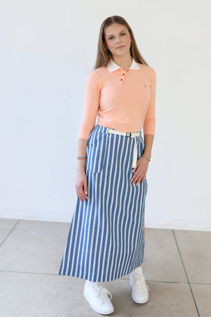 Stripe Skirt - Blue