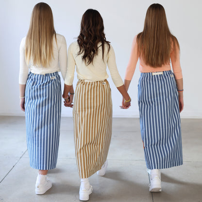 Stripe Skirt - Blue