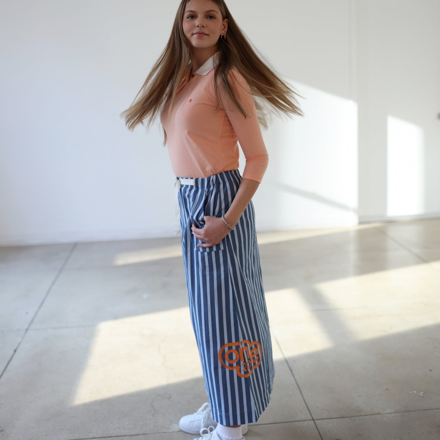 Stripe Skirt - Blue