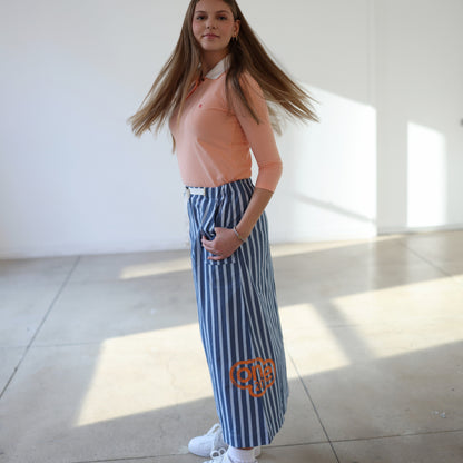 Stripe Skirt - Blue