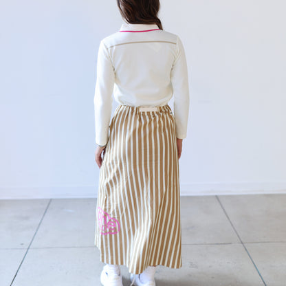 Stripe Skirt - Tan