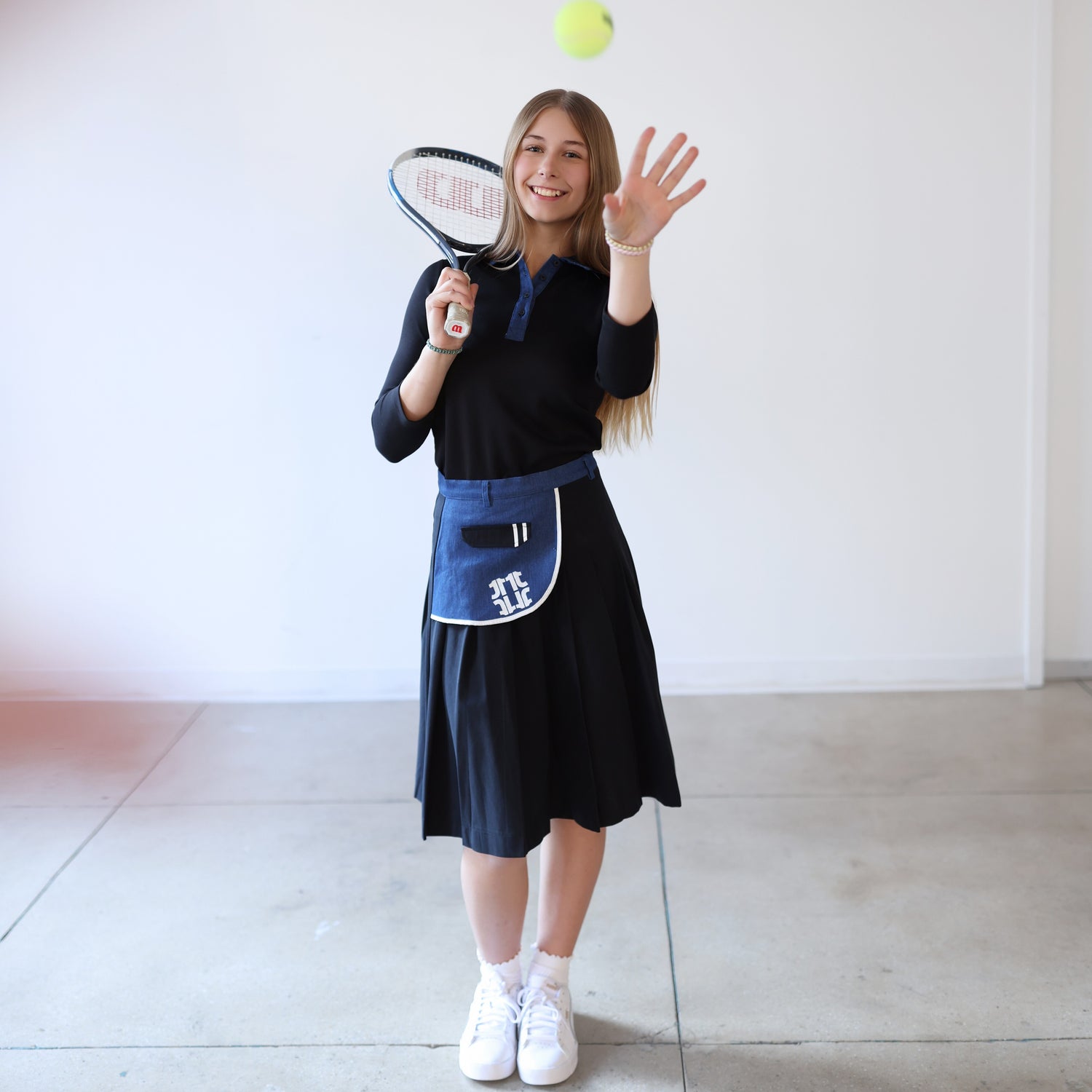 Pleated Tennis Skirt - Black