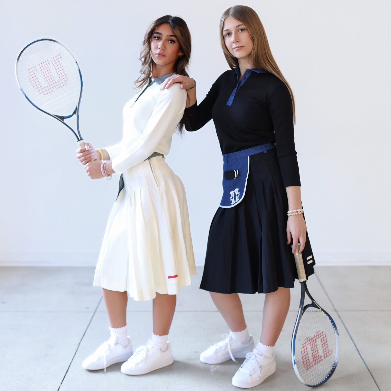 Pleated Tennis Skirt - Black