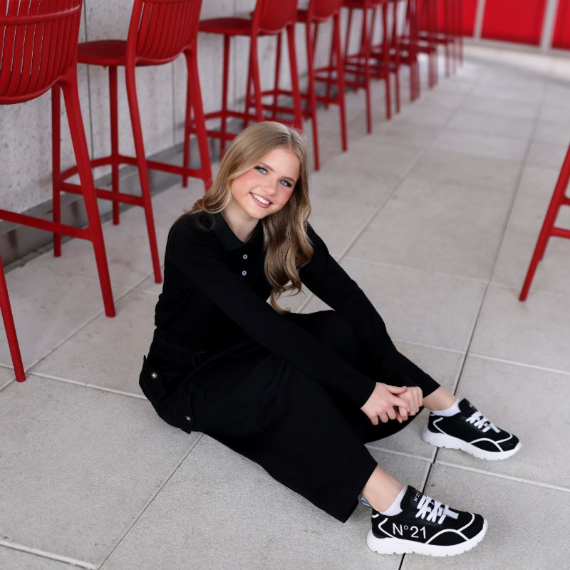 Pocket Skirt - Black Denim