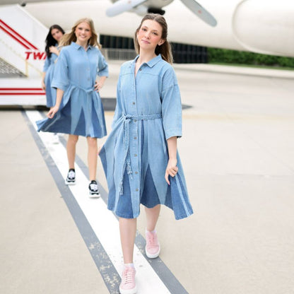 Denim Dress - Light Blue