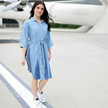 Denim Dress - Light Blue