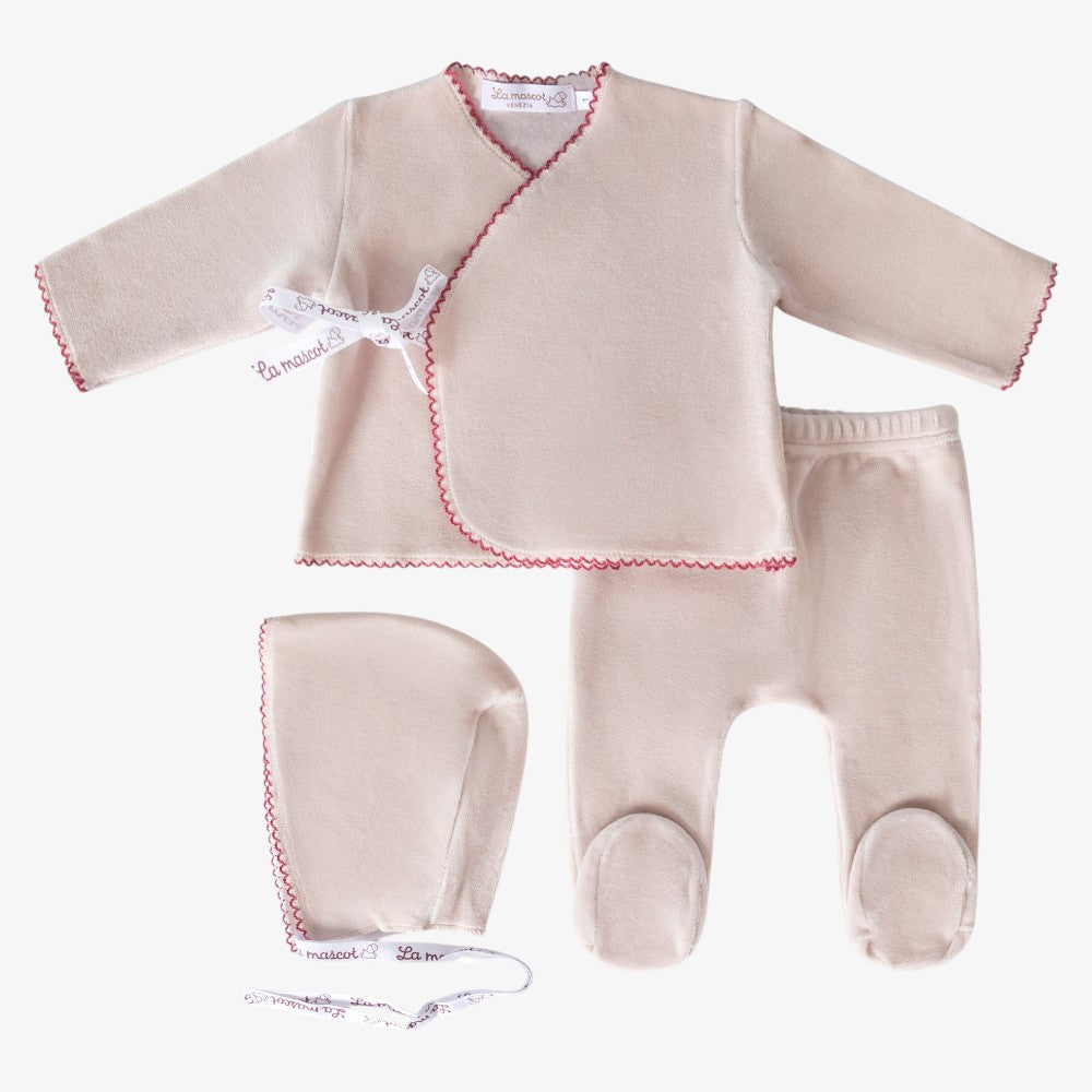 Wrap 3 Piece Set - Mauve Pink