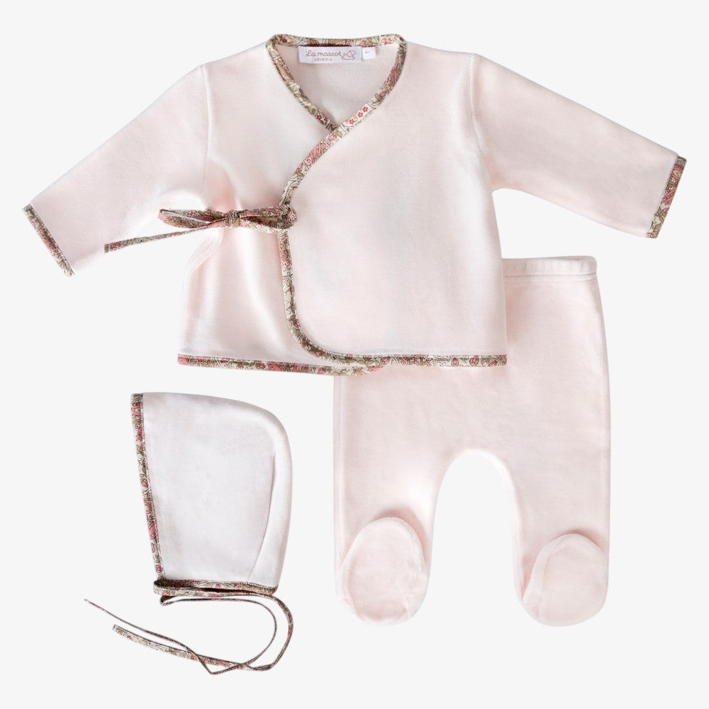 Wrap Bow 3 Piece Set - Light Pink