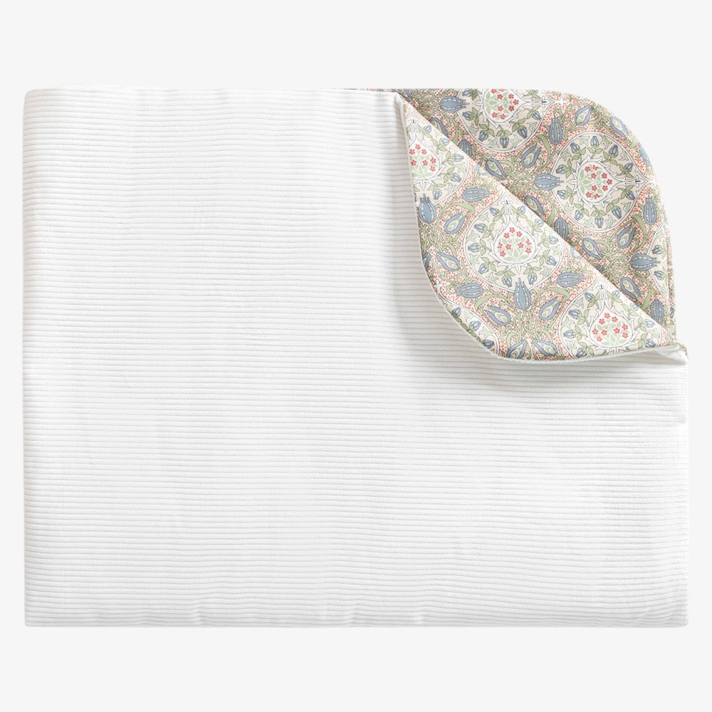 Mosaic Blanket - Ivory &amp; Blue