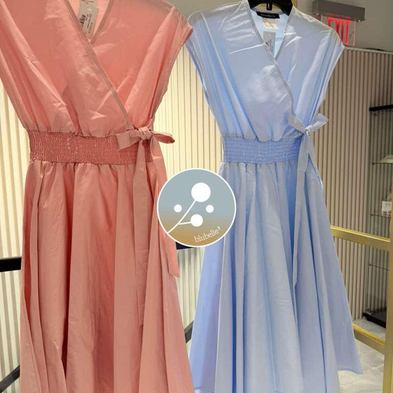 Eyelet Smock Dress - Pink